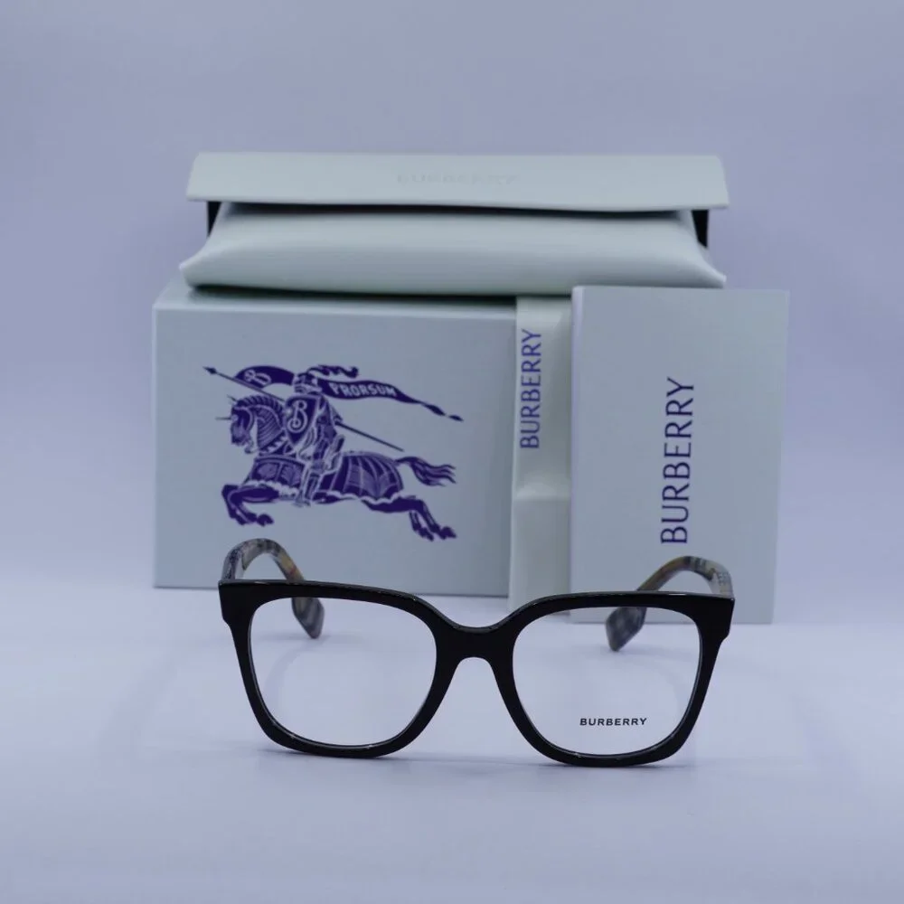 Burberry BE2347 3942 Square Eyeglasses 52mm – Black - Picture 6 of 10